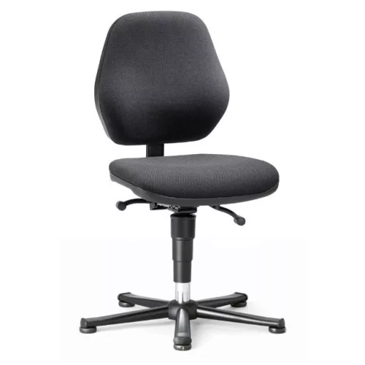 Bimos Basic ESD 1 fix talpas laborszék - Állandó érintkezésű - Fekete szövet