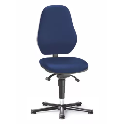 Bimos Basic ESD 1 fix talpas laborszék - Szinkron mechanika - Kék szövet