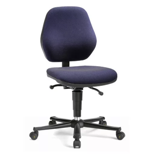 Bimos Basic ESD 2 görgős laborszék - Állandó érintkezésű - Kék szövet