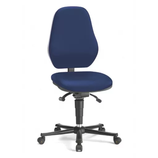 Bimos Basic ESD 2 görgős laborszék - Szinkron mechanika - Kék szövet