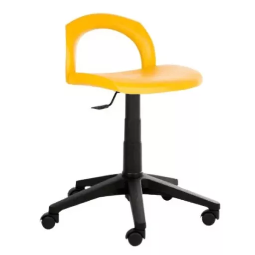 Ergo Lift görgős, nyitott háttámlájú laborszék - Választható színben