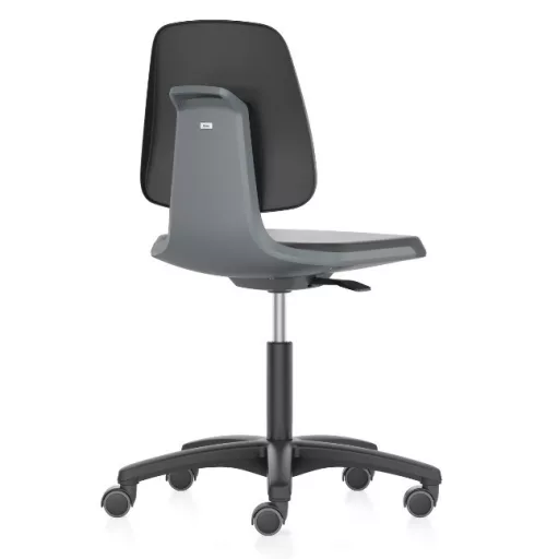 Bimos Labsit 2 görgős laborszék - szürke, műanyag lábcsillag, supertec ülőlap