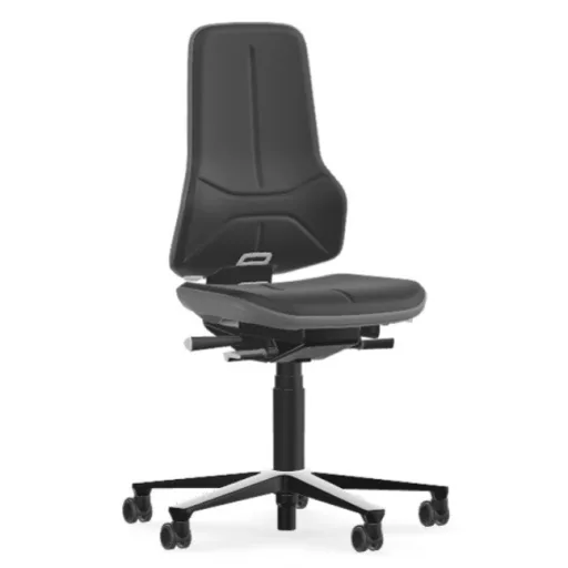 Bimos Neon 2 görgős laborszék - szinkronmechanika, szürke supertec párnázat, szürke