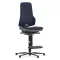 Bimos Neon 3 fix talpas, magasított szék - állandó érintkezésű, kék szövet párnázat, szürke