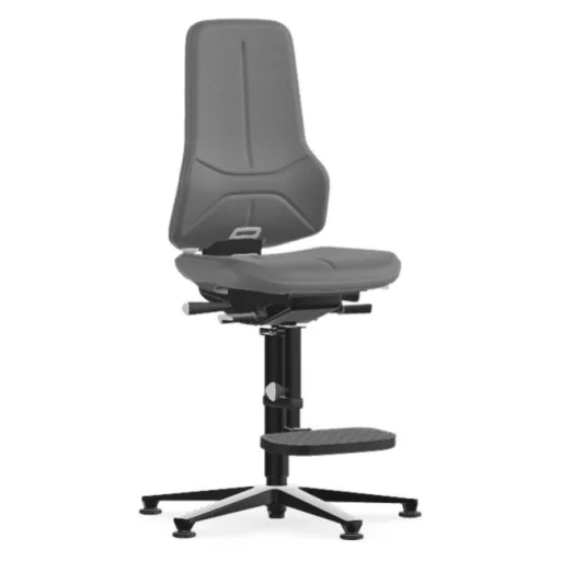 Bimos Neon 3 fix talpas, magasított szék - állandó érintkezésű, szürke szövet párnázat, szürke