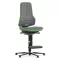 Bimos Neon 3 fix talpas, magasított szék - állandó érintkezésű támla, szürke szövet párnázat, zöld