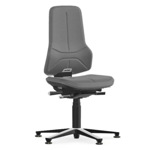 Bimos Neon 1 ESD fix talpas laborszék - szinkronmechanika, szürke szövet párnázat, szürke