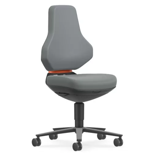 Bimos Texon Labor 2 görgős laborszék - szürke skintec párnázat