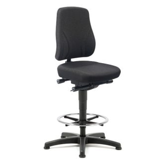   Bimos All In One Trend 3 fix talpas, magasított laborszék - fekete szövet