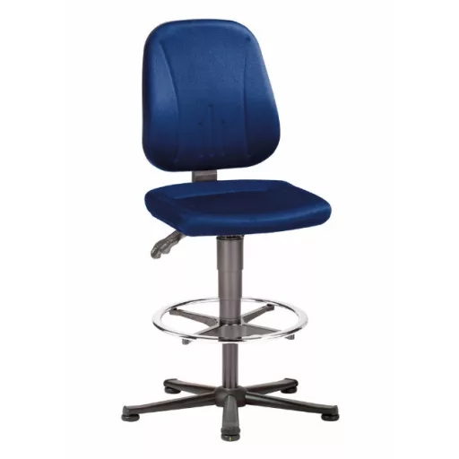 Bimos Unitec 3 ESD fix talpas, magasított laborszék - kék szövet