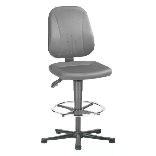 Bimos Unitec 3 ESD fix talpas, magasított laborszék - szürke szövet